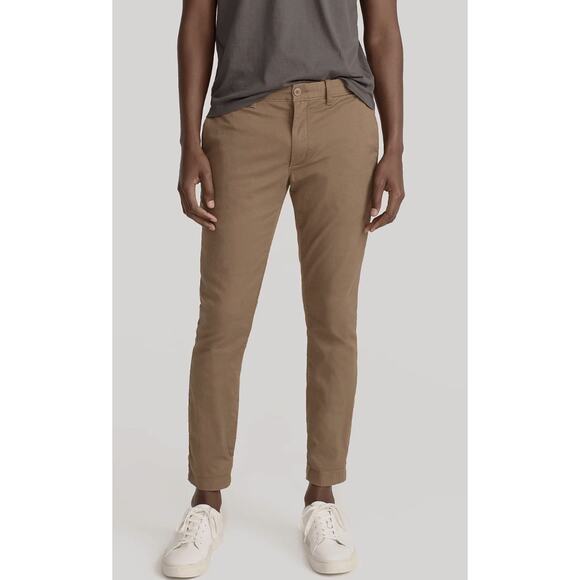 J.Crew 250 Skinny Fit Core Stretch Chino Pants Mens W30 L32 Brown AB613 Twill - Picture 1 of 11